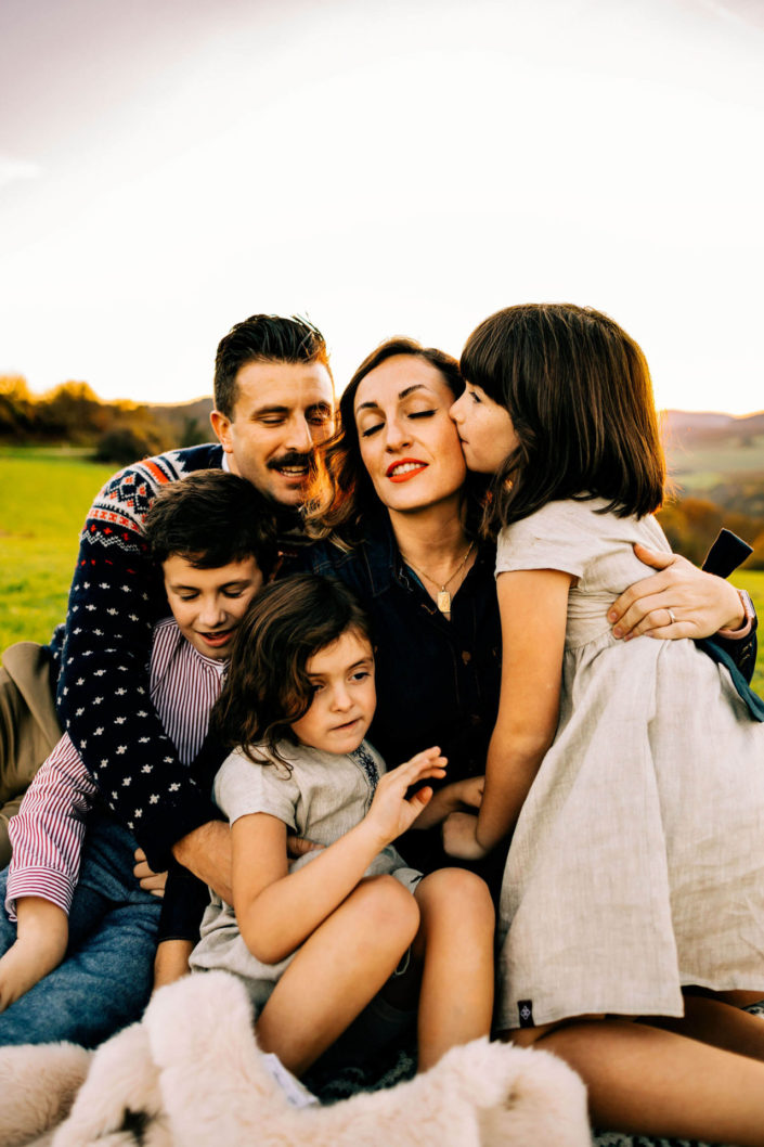 Family Picture in the fields of Germany